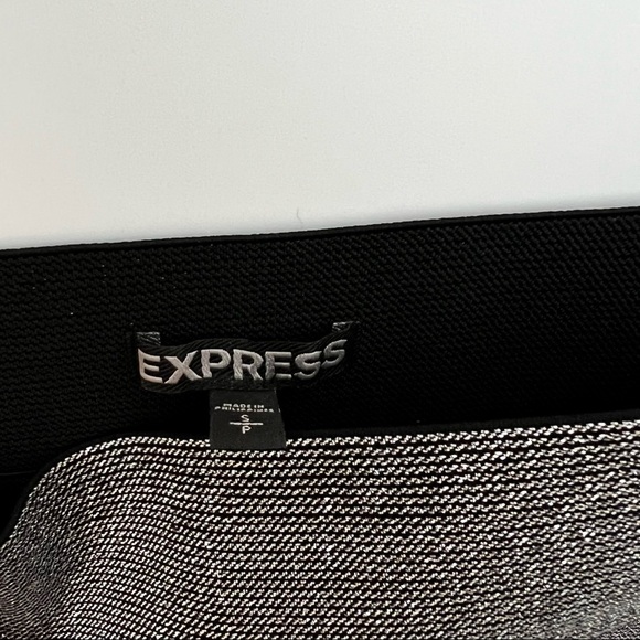 Express Silver Sparkle Bodycon Skirt - Picture 3 of 6